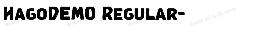 HagoDEMO Regular字体转换 HagoDEMO Regular字体转换